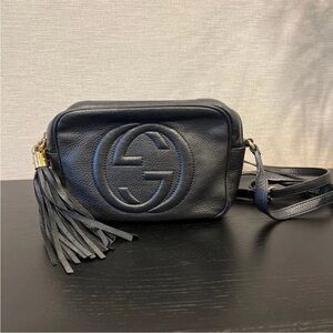 Gucci Black Crossbody Bag with Tassel